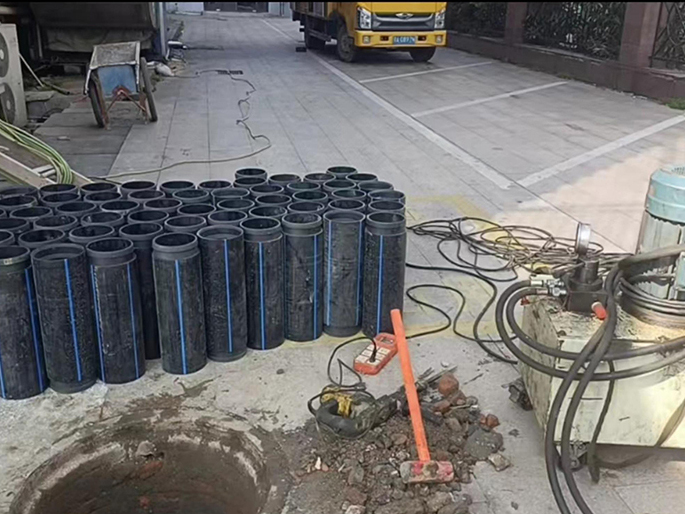 加查PE置换管厂家 DN315置换管 非开挖管短管置换